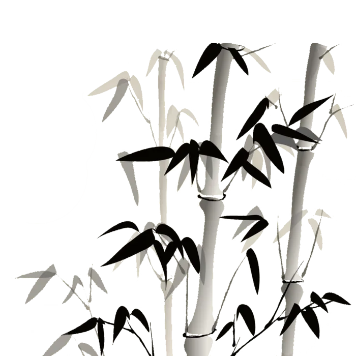 竹子水墨画中国风国画墨水书法竹子画