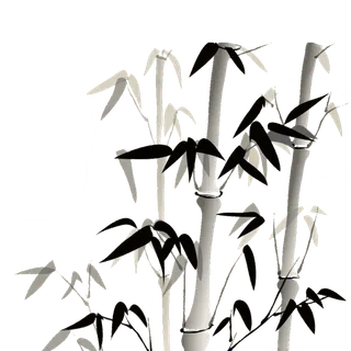 竹子水墨画中国风国画墨水书法竹子画