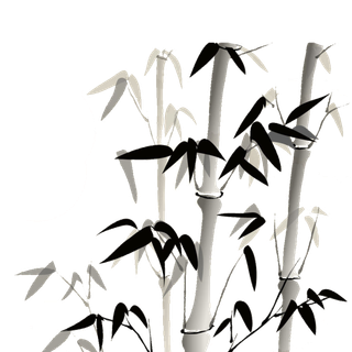 竹子水墨画中国风国画墨水书法竹子画