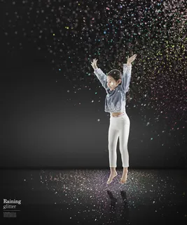 梦幻光晕水泡儿童相册摄影素材