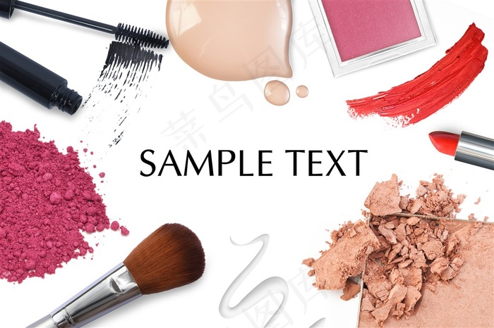 化妆用具的效果图