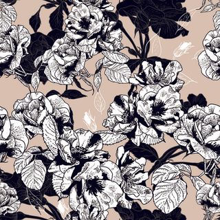 花卉唯美手绘花朵面料纹理手机壳布料面料印花服装矢量图案素材