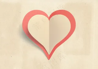 爱心淡雅背景图片