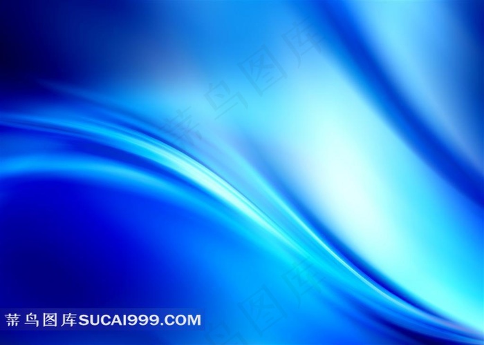 蓝色波浪光晕炫彩线条背景底纹科技图片