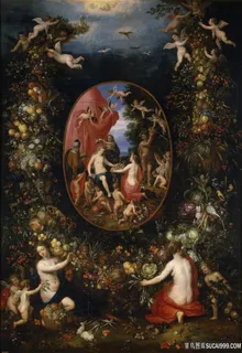 巴伦，亨德里克-范，布鲁热赫尔-艾尔-老头，扬-西贝莱油画图片