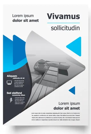 包装宣传册设计模板传单页抽象商务宣传册A4模板创意封面趋势宣传