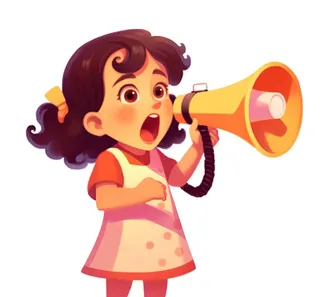 拿着喇叭吆喝的人免抠