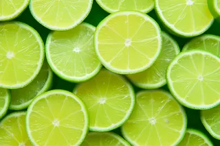 切片青柠檬水果摄影图