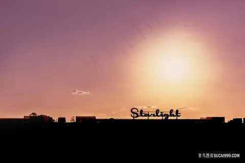 夕阳下的文字剪影 夕阳下的文字剪影