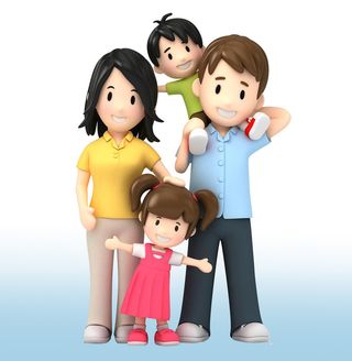 全家老少幸福合影