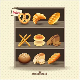 货架上的食物矢量素材ai格式ai矢量模版下载