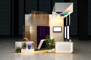 展厅样机 广告展示 展台样板 渲染样机 (1)