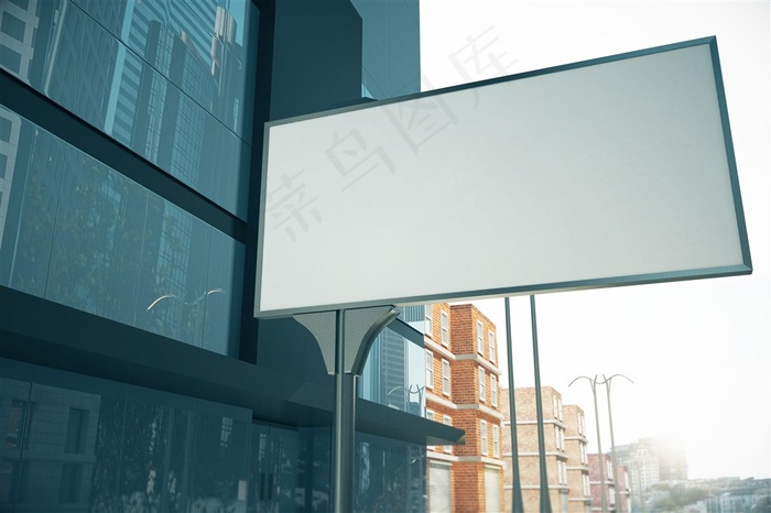 户外空白展板展示大图
