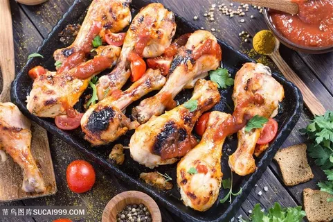 BBQ烧烤鸡腿图片 BBQ烧烤鸡腿图片