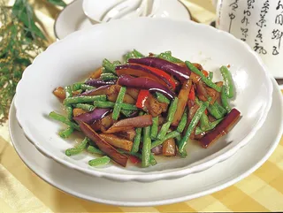 0806C-139茄子炒豆角