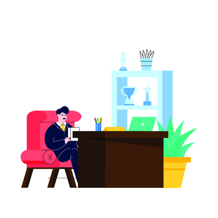 扁平化人物场景办公互联网等距ai矢量设计网页海报UI素材插画