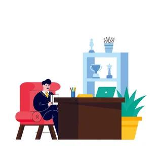 扁平化人物场景办公互联网等距ai矢量设计网页海报UI素材插画