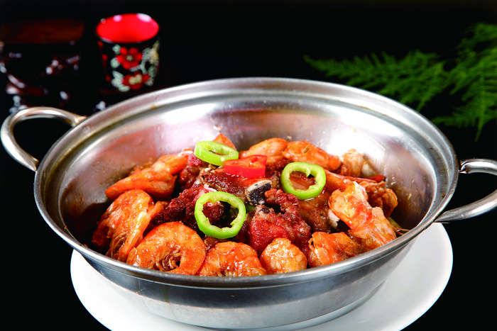 干锅美食焖锅湘菜麻辣香辣纸锅干锅排骨虾