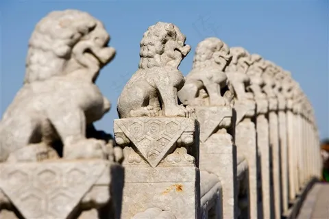 石狮铜狮造型图故宫素材