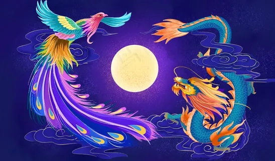 国潮烫金中国风仙鹤装饰画海报 国潮烫金中国风仙鹤装饰画海报
