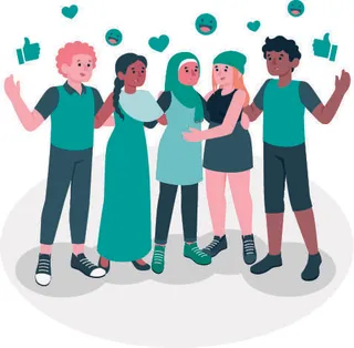 扁平化人物场景办公互联网等距ai矢量设计网页海报UI素材插画