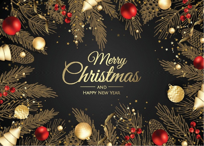 圣诞节圣诞树圣诞老人闪亮装饰电商促销折扣海报