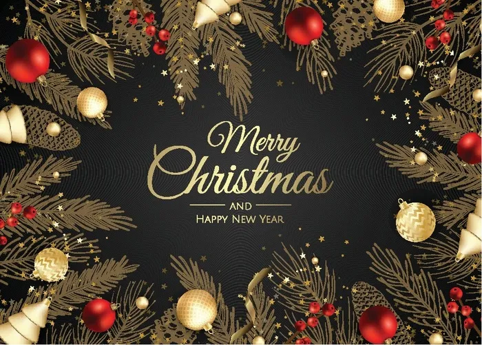 圣诞节圣诞树圣诞老人闪亮装饰电商促销折扣海报eps,ai矢量模版下载