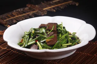 韭菜炒鸭血 (3)