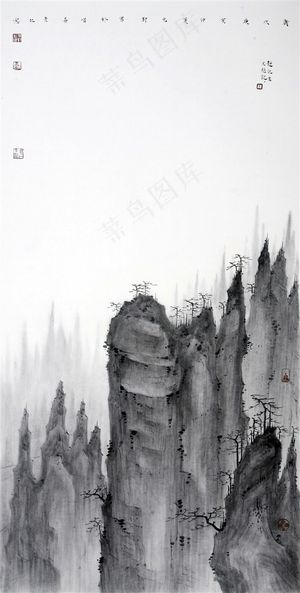 山水画图片素材