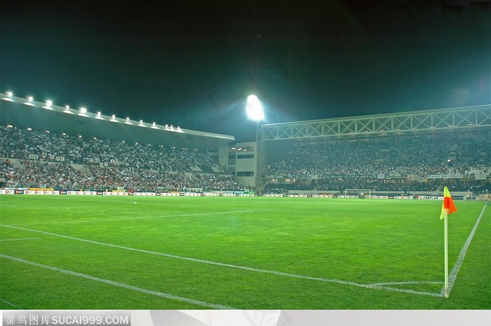 比赛运动-晚间的球场