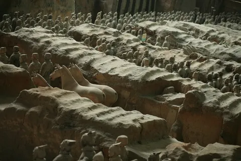 秦始皇兵马俑图片素材 秦始皇兵马俑图片素材