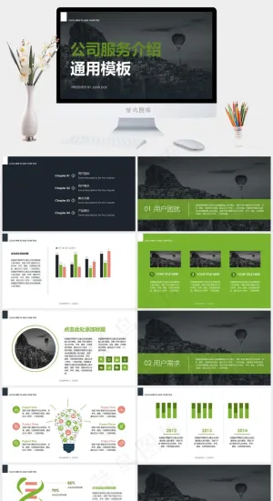 公司产品服务介绍PPT模板预览图