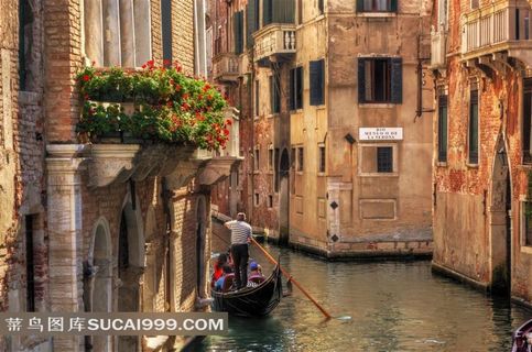 意大利威尼斯街道风光摄影图片