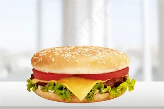 圆圆的美味汉堡