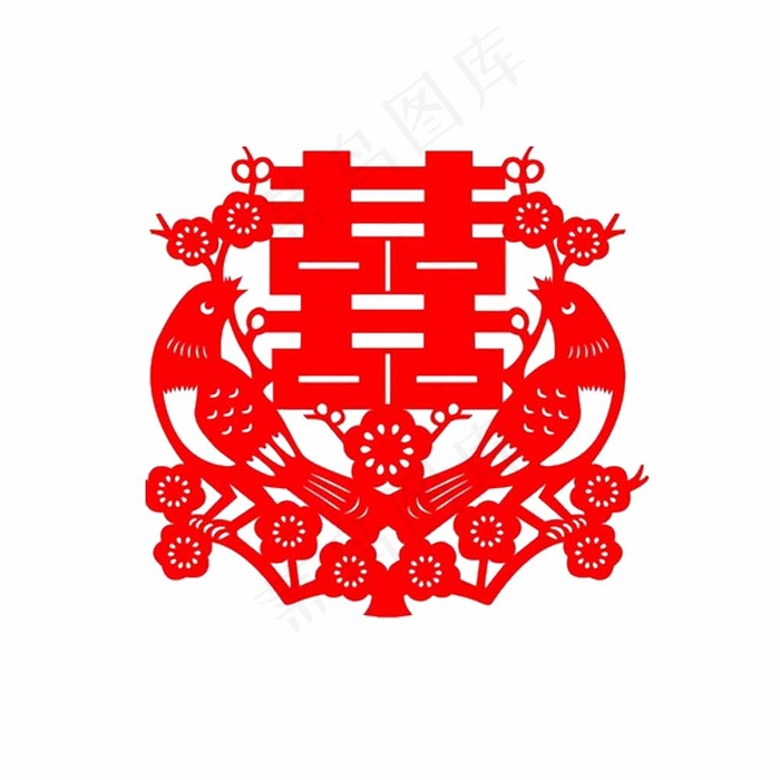 喜剪纸 剪纸风元素