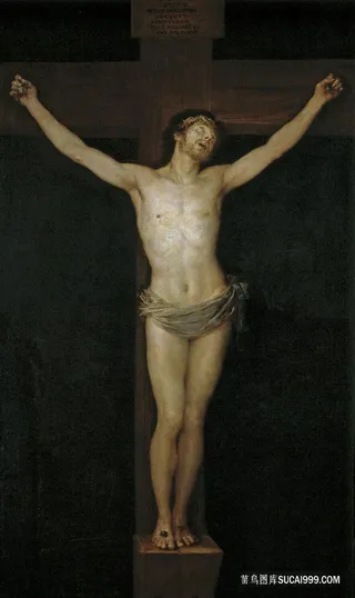 戈雅和光明，基督的方济各会被钉死在十字架上