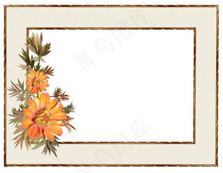 金边相框图片素材