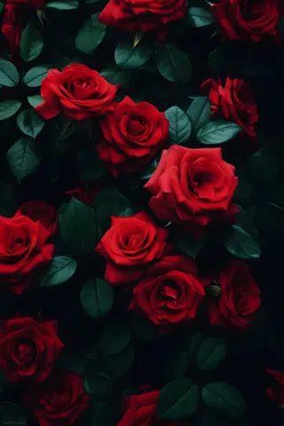 红玫瑰火辣浪漫背景