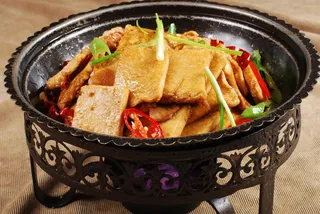 干锅美食焖锅湘菜麻辣香辣纸锅干锅千页豆腐