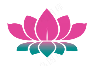 荷花素材 免抠 荷花 复古 中国风 莲花 荷叶 花朵 图标