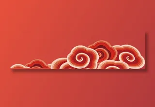 彩云 古典云 祥云图案 祥云素材 创意祥云  红色祥云 花边花纹 免抠