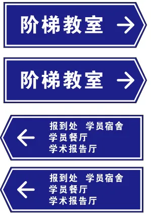 校园导视牌cdr矢量模版下载