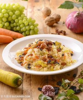 一盘炒饭摄影图片