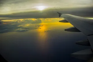 天空下的飞机美景