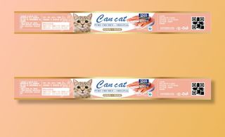 猫饲料粮食不干胶标签贴纸