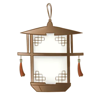 卡通手绘灯笼中秋节元宵节花灯新年海报元素PNG免扣PS素材