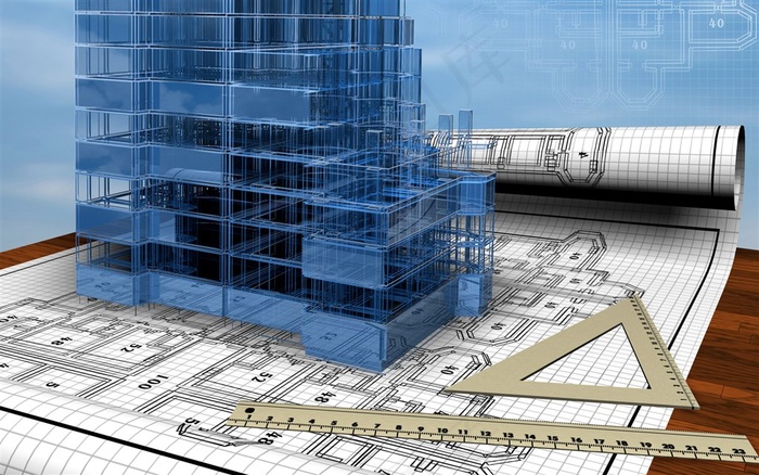 高楼建筑模型图纸