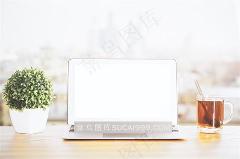 笔记本电脑工作台高清图片