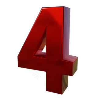 3d立体数字4