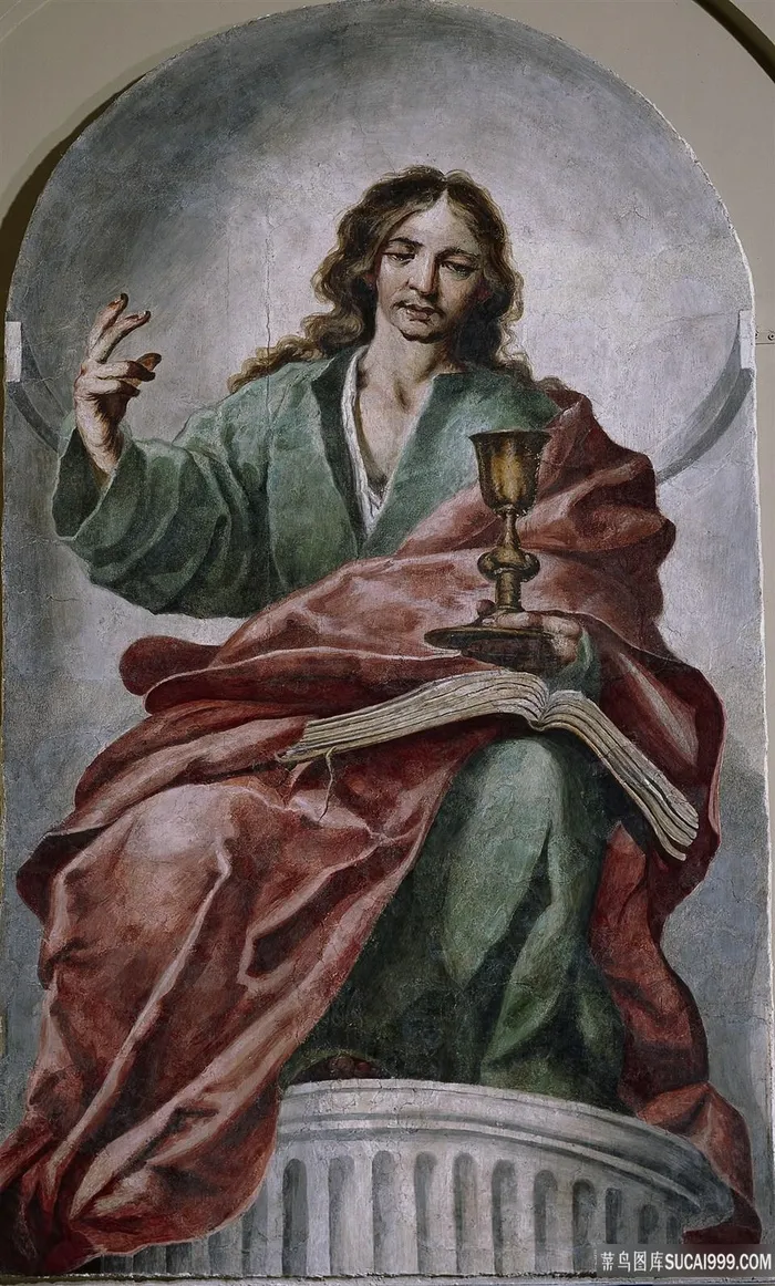 男士艺术水彩油画